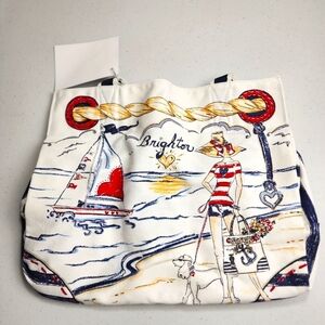 Brighton Boardwalk Tote Beach Pool Bag New Collectable